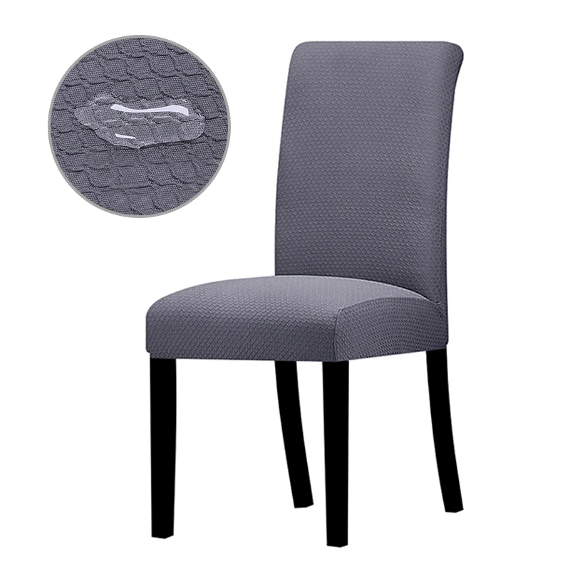 Трикотажные диагональные водонепроницаемые жаккардовые чехлы для стульев