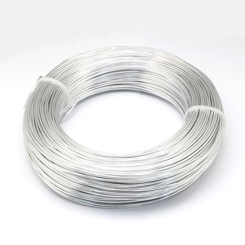 Silver 500g 0,6/1,2/1,5/2,0/3,0 мм алюминиевая проволока DIY компоненты ювелирных изделий Аксессуары Поиск делая ожерелья Браслеты Ремесла поставок - Цвет: Silver