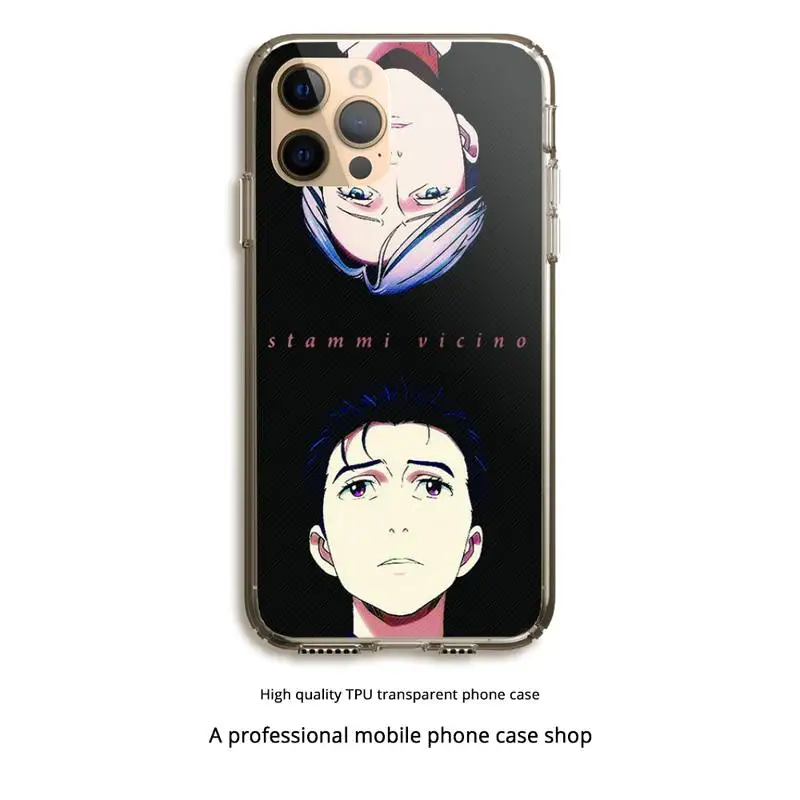 

Yuri On Ice History Maker Phone Case Clear Cover For Iphone 5 6 7 8 11 12 Plus XR X XS SE2020 11/12PRO Max Transparent Cases