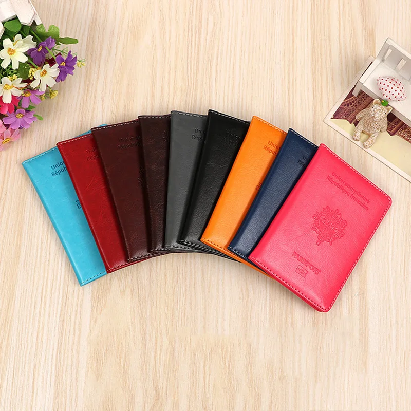 Мужской французский чехол для паспорта Женский кошелек путешествий защитный