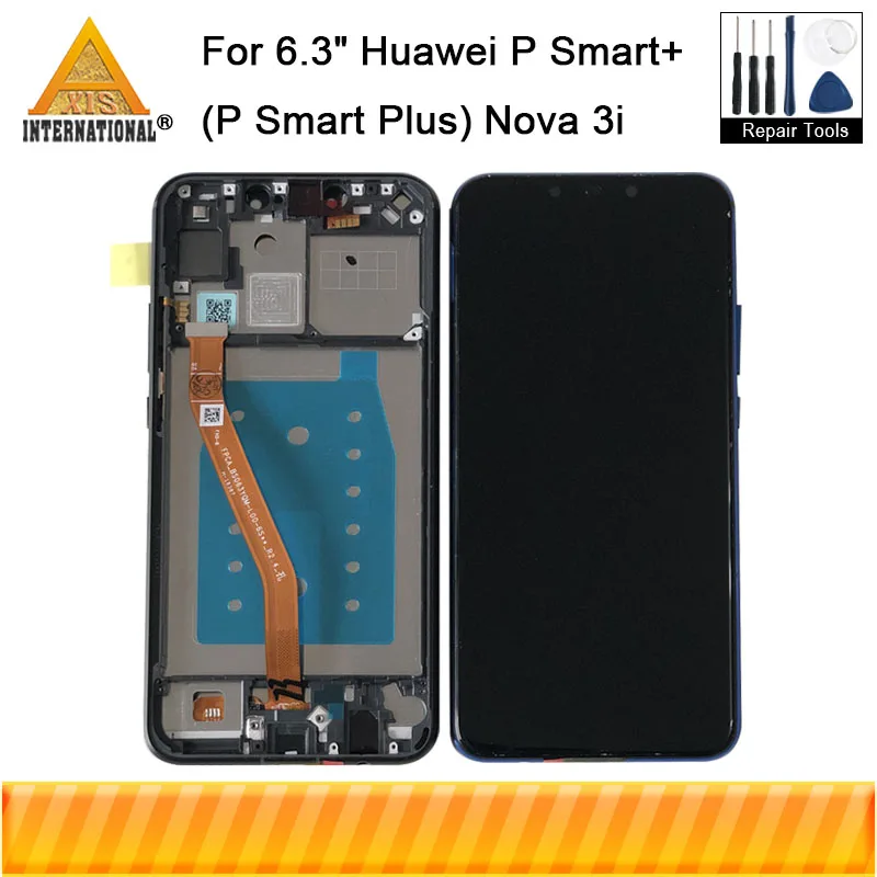 Axisinternational для 6," huawei Nova 3i P Smart+(P Smart Plus) INE-LX1 L21 ЖК-дисплей с рамкой сенсорного дигитайзера