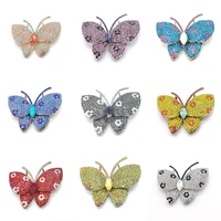 pd brooch autumn new high end full glass zircon butterfly exquisite clothing accessories jewelry women accessories