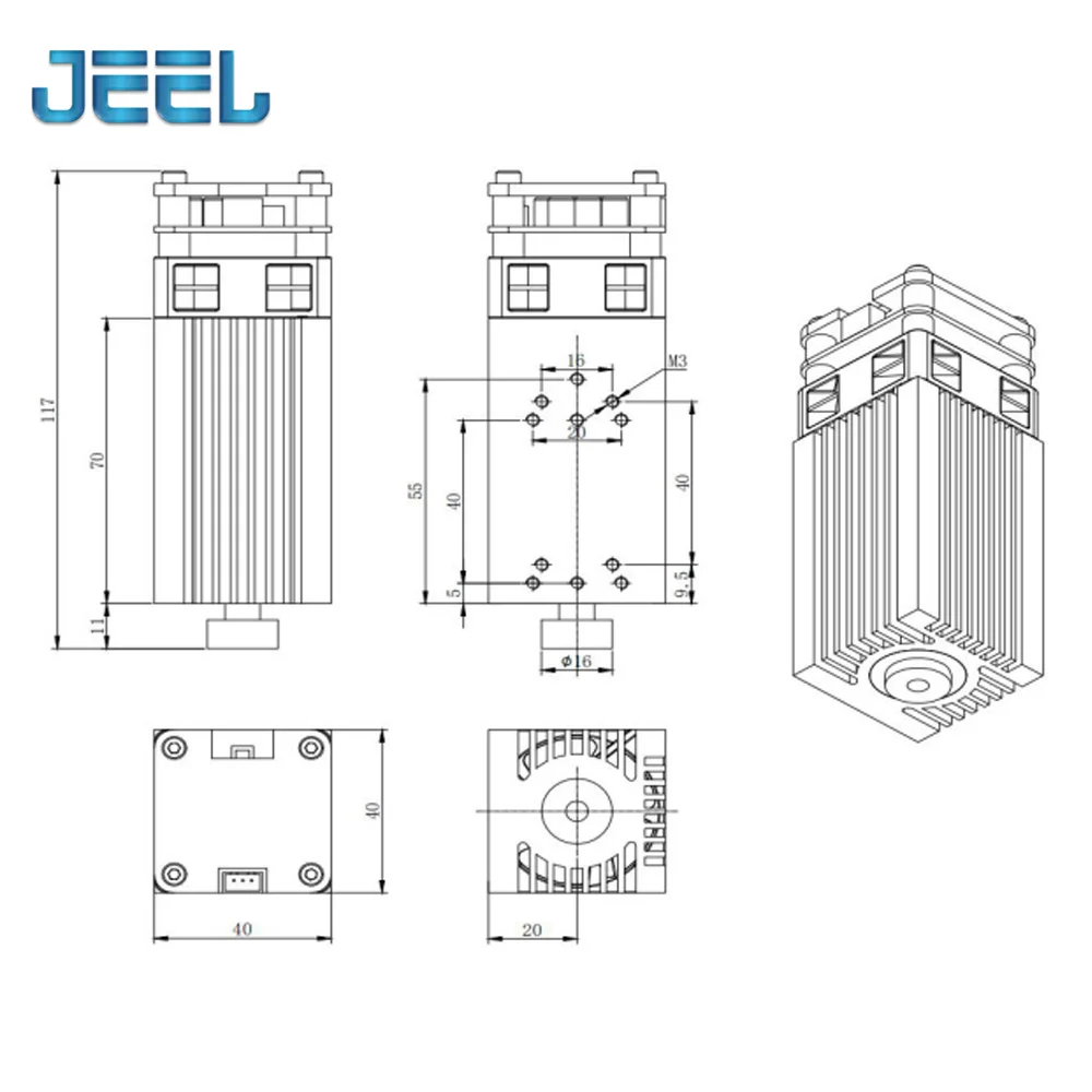 Лазерный модуль с фиксированным фокусом устройство для гравировки по дереву