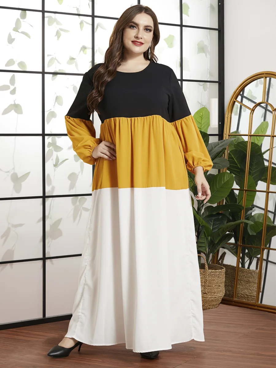 Кафтан мусульманский абайя платье для женщин с длинным рукавом Jubah