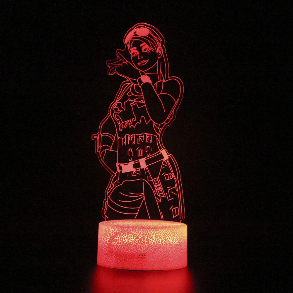 Новый боевой рояль игровой светильник 3D лампа для сна Иллюзия детский Ночной с