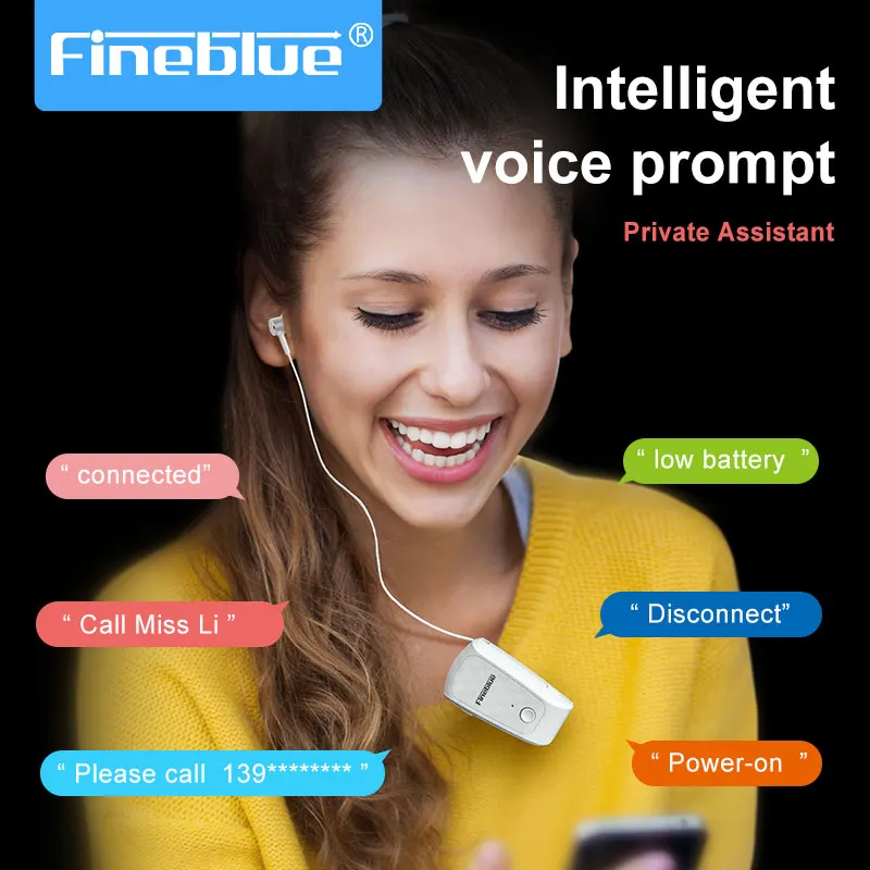 Беспроводные наушники FineBlue FQ10 pro выдвижные Bluetooth-наушники портативная гарнитура