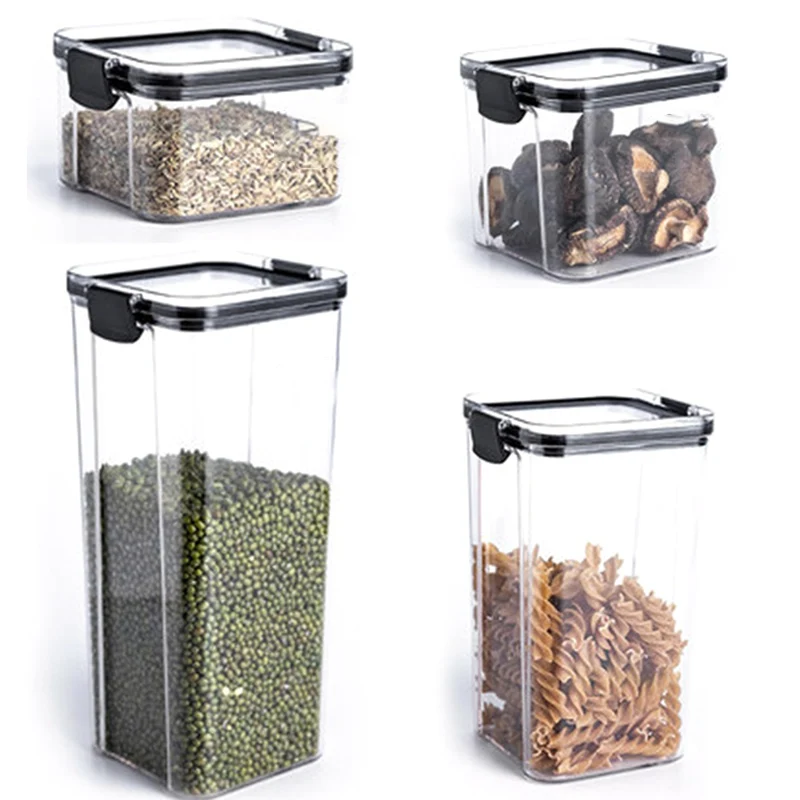 

Kitchen Storage Box Rice Pasta Noodle Oatmeal Coffee Beans Fridge Storage Boxes Sealed Keeping Fresh Cereal Container
