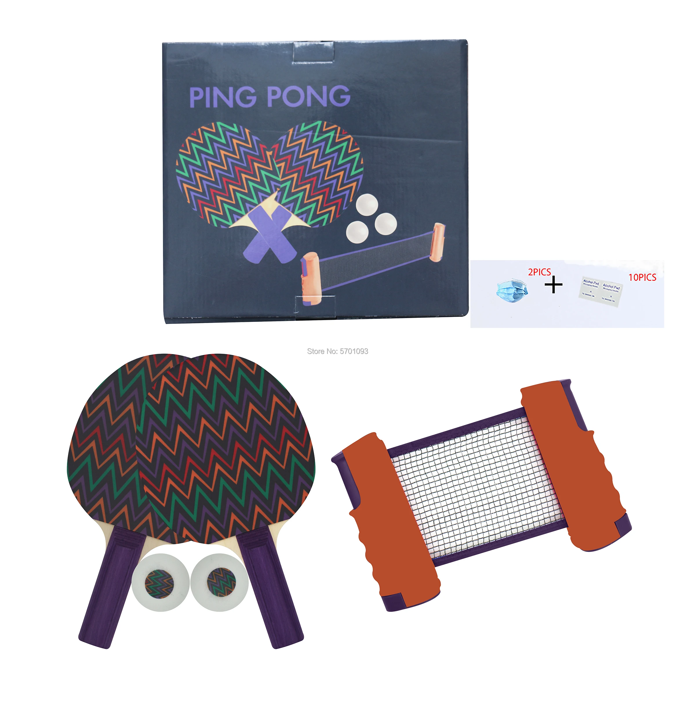 

Pingong PSF001 профессиональный спортивный Тренировочный Набор для настольного тенниса, ракетка с лезвием, сетчатая сетка для пинг-понга, студенч...