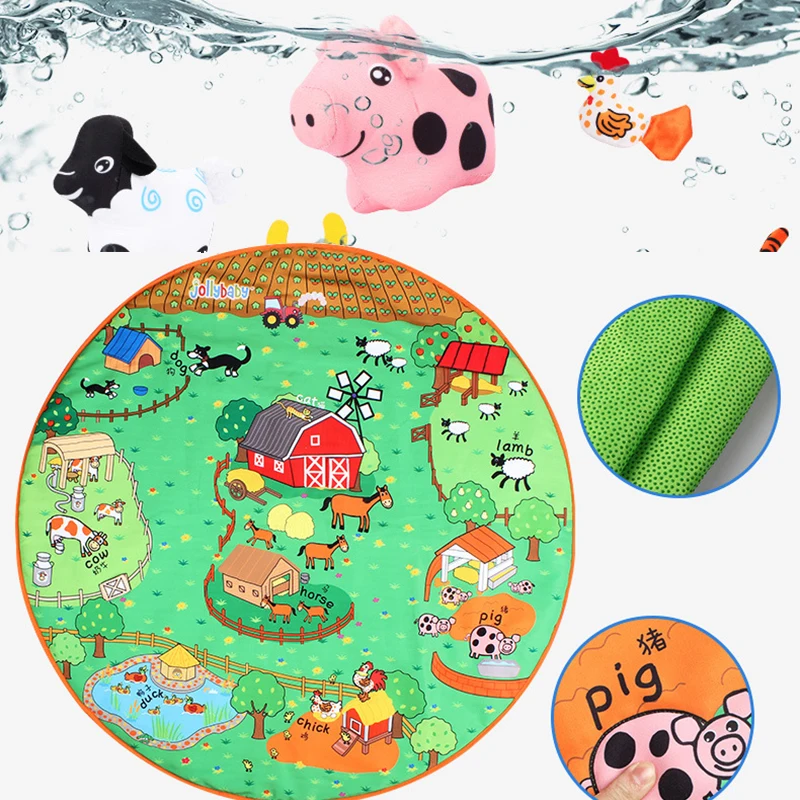 

Kid Happy Game Blanket Baby Early Education Three-Dimensional Animal Doll Cloth Art Book Cognitive Parent-Child Interactive Toys