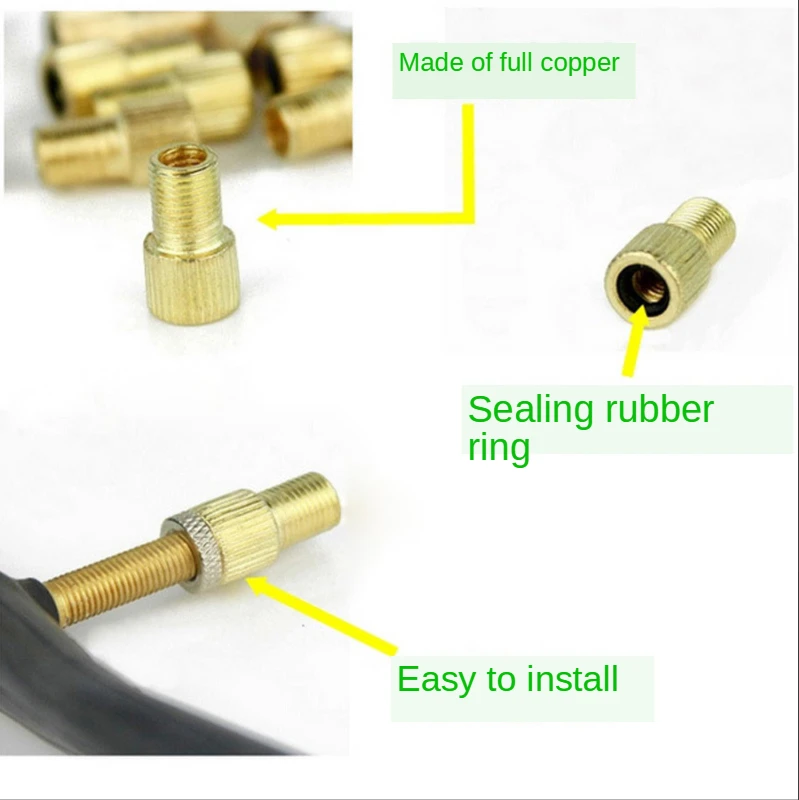 Медный переходник для клапана автомобиля 4 шт./лот | Автомобили и мотоциклы