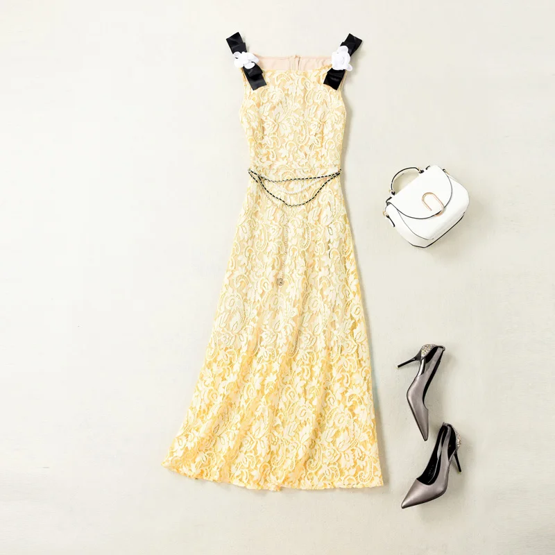 Роскошное женское кружевное платье с цветочной аппликацией элегантные