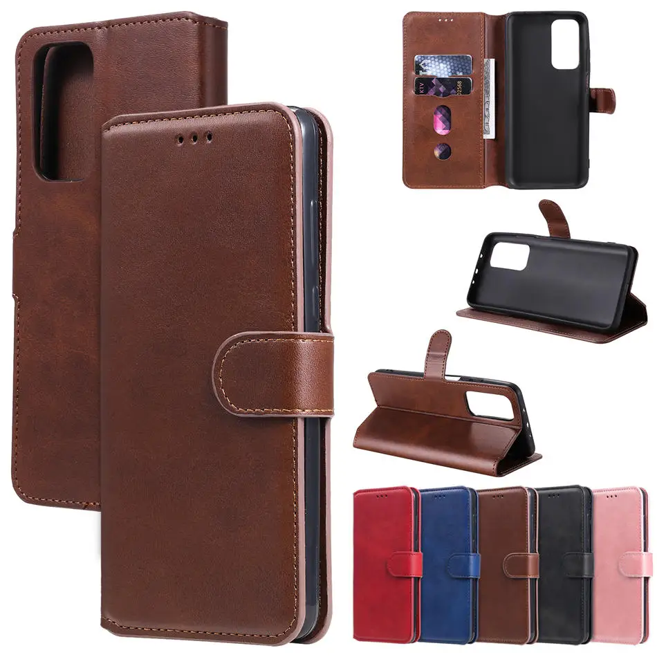 

For Coques Case Xiaomi 10T Pro Plain Leather Wallet Card Slot Funda Case for Mi 10T 10 T Pro Flip Shockproof Magnetic Cover