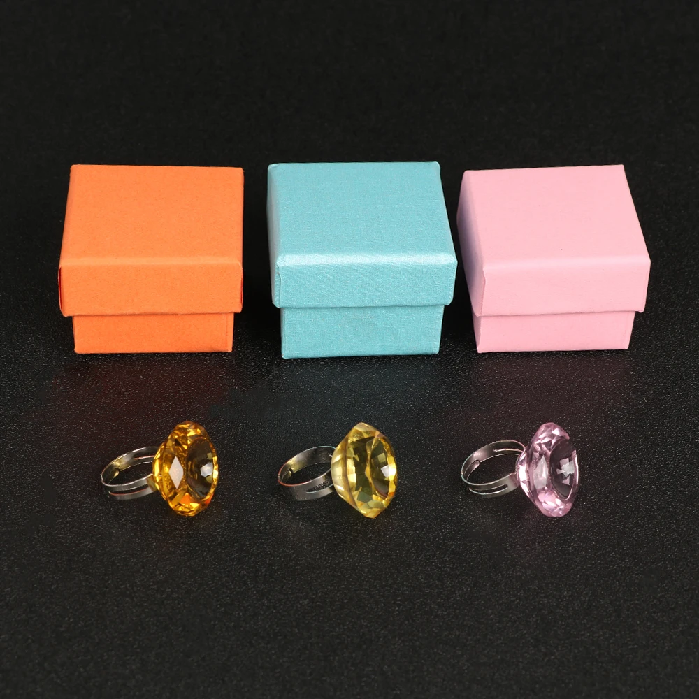 3 шт. новые мозаичные кристаллы кольца Пигментные чашки большие с бриллиантами