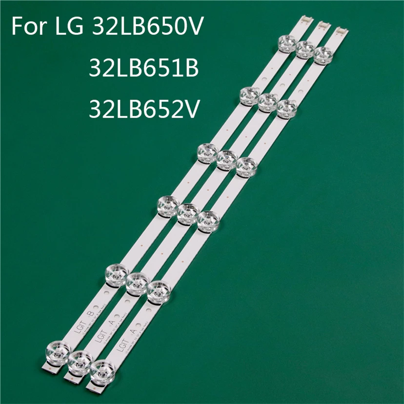 LED TV Illumination Part Replacement For LG 32LB650V-ZE 32LB651B-ZC 32LB652V-ZA LED Bar Backlight Strip Line Ruler DRT3.0 32 A B
