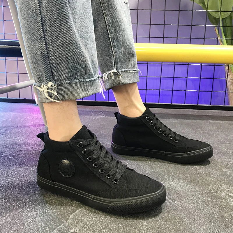 

Кеды мужские, Вулканизированная подошва, кроссовки для скейтборда, повседневная обувь, студенческие кеды, 3 раза