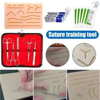 teaching suture training kit skin operate suture practice model training pad needle scissors all inclusive suture kit