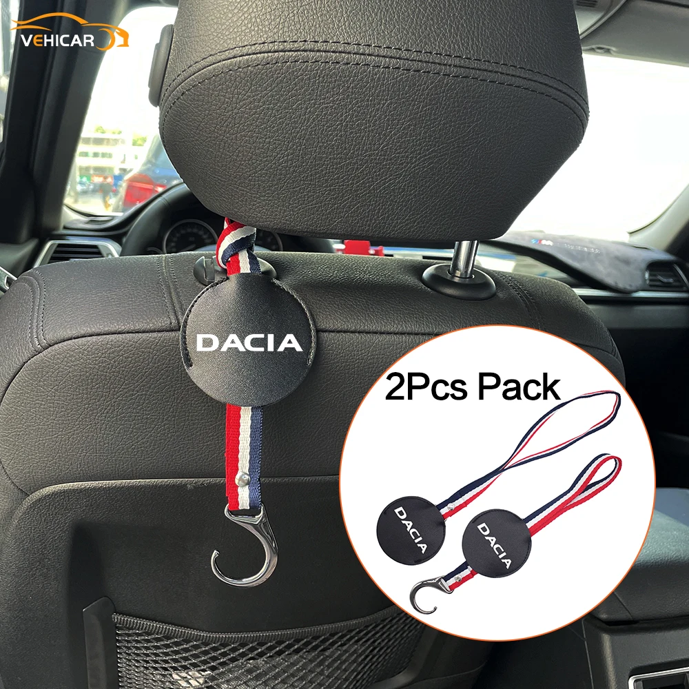 

Автомобильная вешалка для DACIA, 2 шт., автомобильные аксессуары для сумок, кошельков, сумок, одежды, пальто, Органайзер
