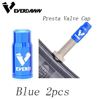 blue presta 2pcs 1 пара 5 цветов дорожное колесо горного велосипеда покрытый протектор Schrader французская шина пылезащитный велосипедный колпачок на клапан PRESTA пылезащитный чехол - Цвет: blue presta 2pcs