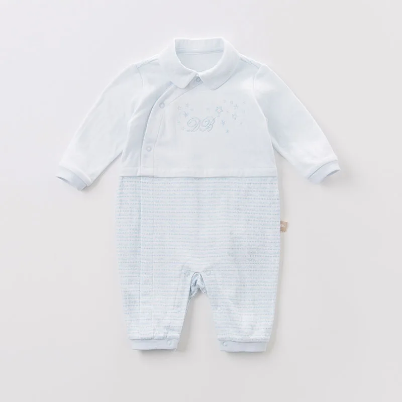 Dave bella/осенний детский хлопковый комбинезон для новорожденных Одежда младенцев