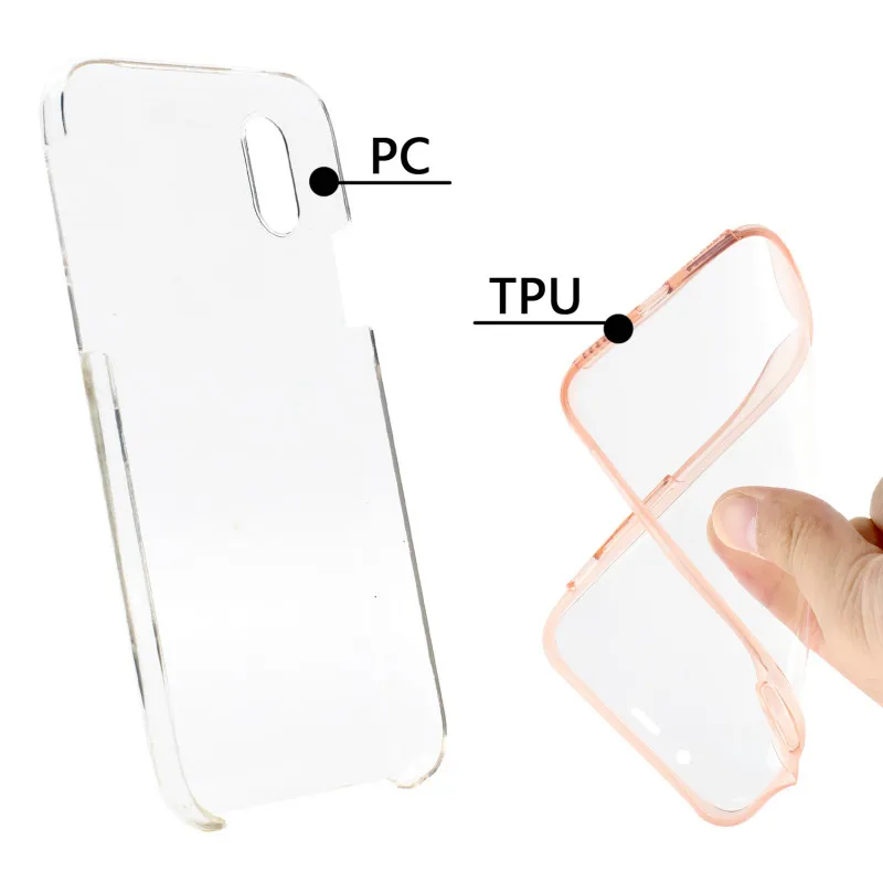 360-degree TPU case is suitable for xiao mi Redmi 7 full-body soft transparent silicone cover front and rear protection | Мобильные