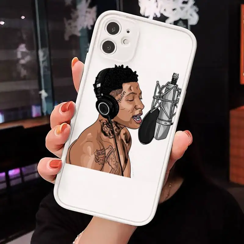 

Rapper Youngboy Never Broke Again Phone Case Matte Transparent for iPhone 7 8 11 12 s mini pro X XS XR MAX Plus cover funda