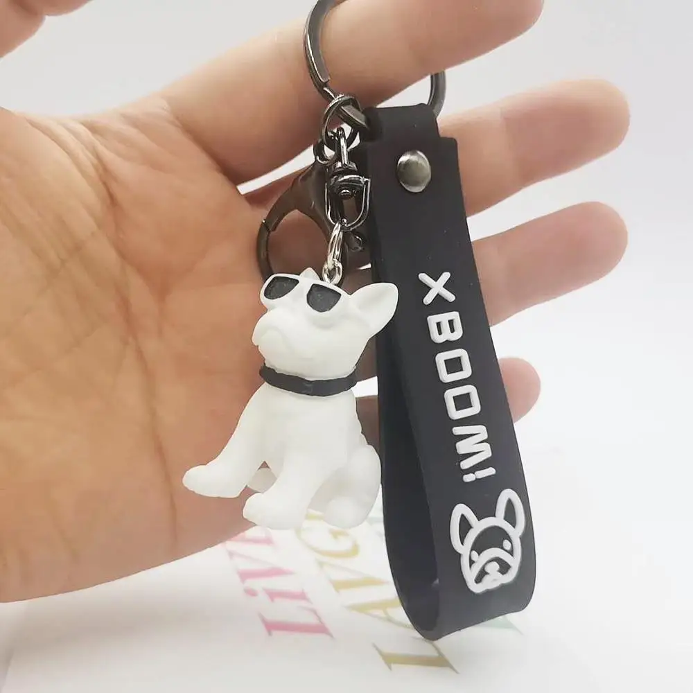 Модный брелок в стиле французского панка бульдог изысканные брелки виде собаки