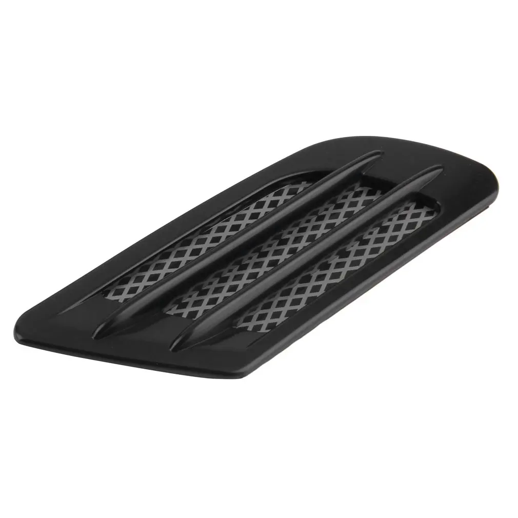 

2 pieces Car Side Air Flow Vent for Fender Hole Cover Intake Grille Duct Decoration ABS Plastic Sticker
