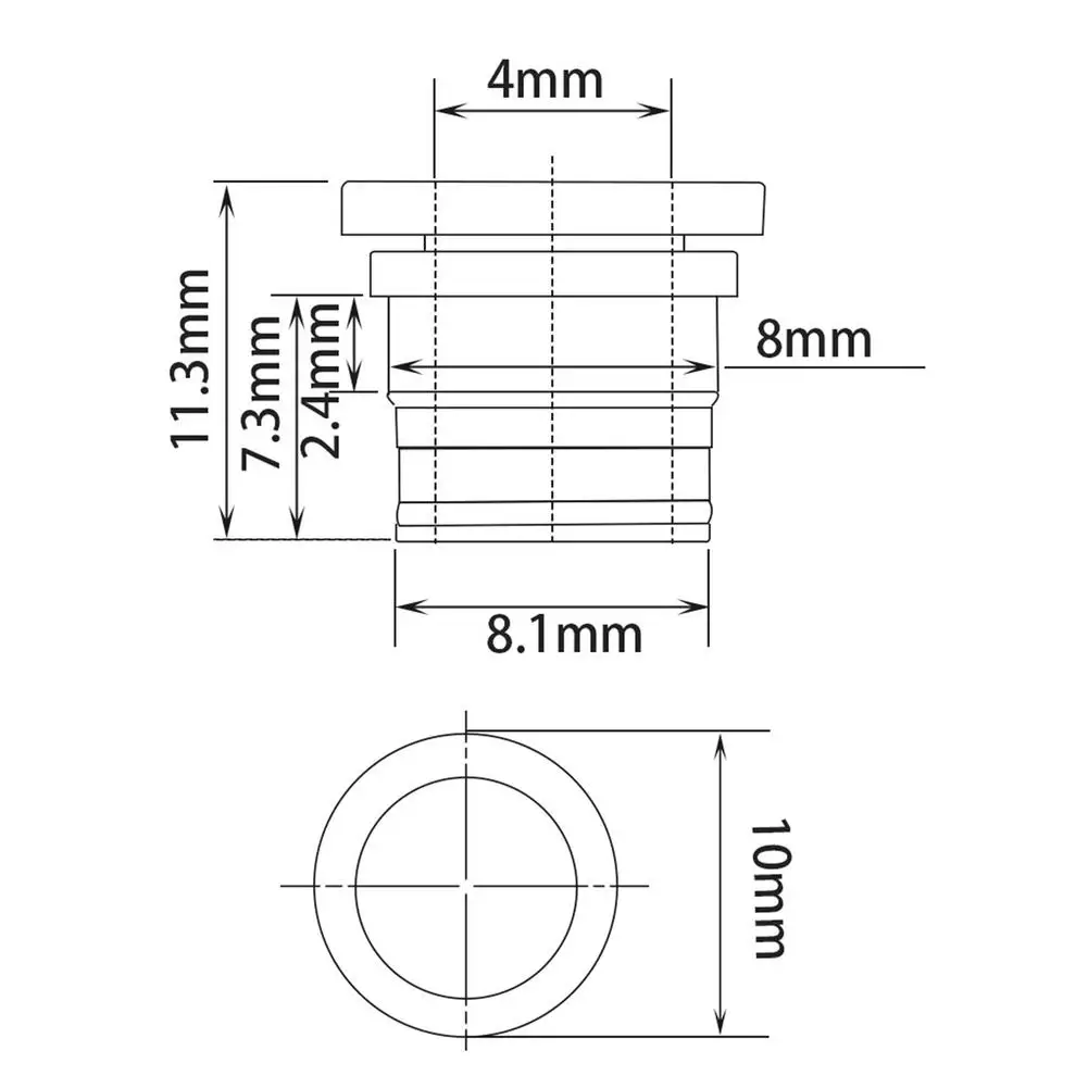 

10Pcs Embedded Collet Clips For Extruder And Other Embeddable Tube Ptfe Tube Blue Collet Clips 3D Printer Parts For BMG EXTRUDER