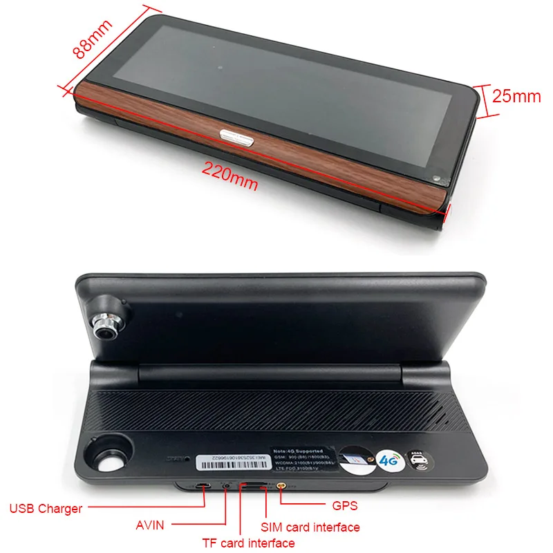 Видеорегистратор Anfilite 8 дюймов Android ADAS камера 10 в 1 4G WIFI GPS-навигатор Bluetooth + 16 Full HD