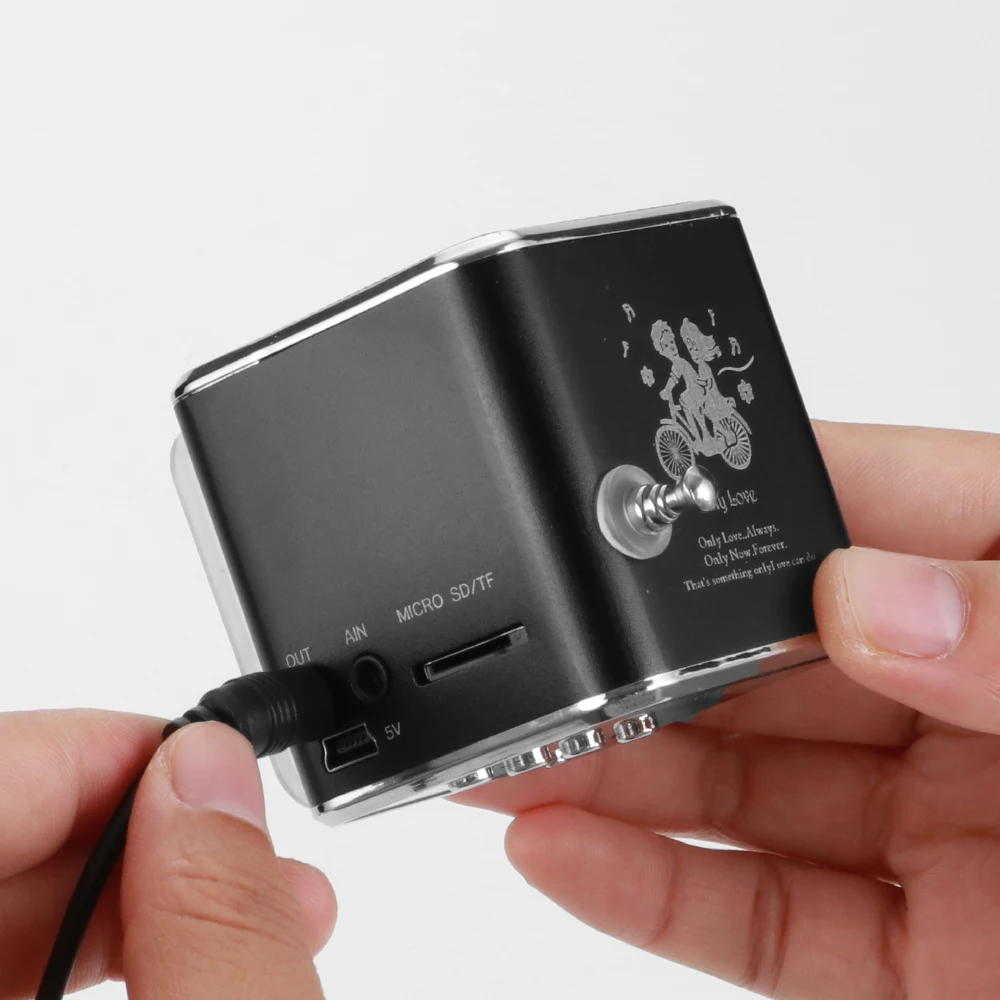 Vapeonly TD-V26 мини стерео супер бас динамик цифровой ЖК стерео громкий динамик Micro SD TF музыкальный проигрыватель для ПК/MP3/4/Мобильный/настольный
