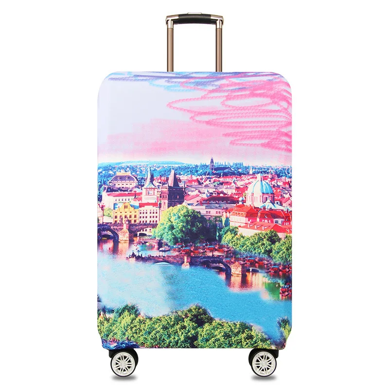 Thicker Fashion Travel on Road Luggage Suitcase Protective Cover Trolley Case Luggage Dust Cover Travel Accessories For 18-32in