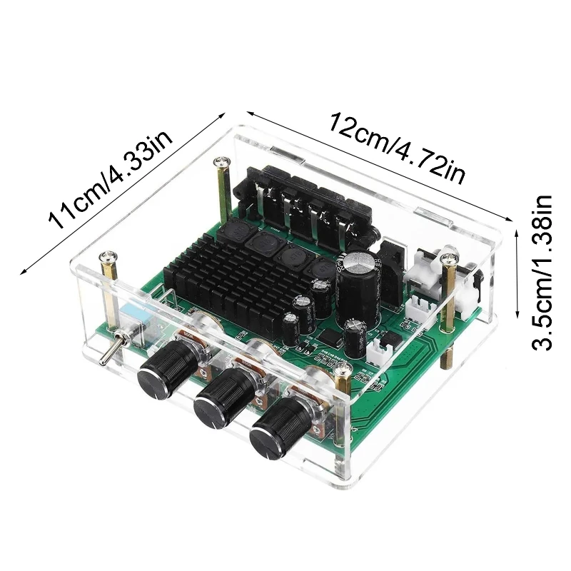 Плата усилителя TPA3116D2 80 Вт * 2 стерео 0 RCA цифровой сабвуфер управление динамиками