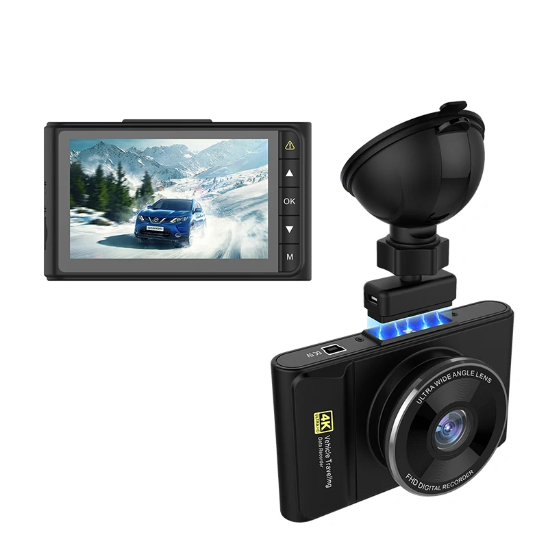 4K WiFi gps WDR управление мобильным телефоном Автомобильный видеорегистратор камера 170 градусов широкоугольный магнитный держатель многоязычный 6G объектив с app-соединением