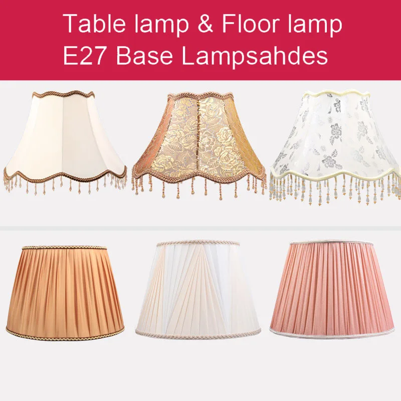 MengDengWei Высокое качество Таблица абажуры ткани Декоративный Напольный Светильник