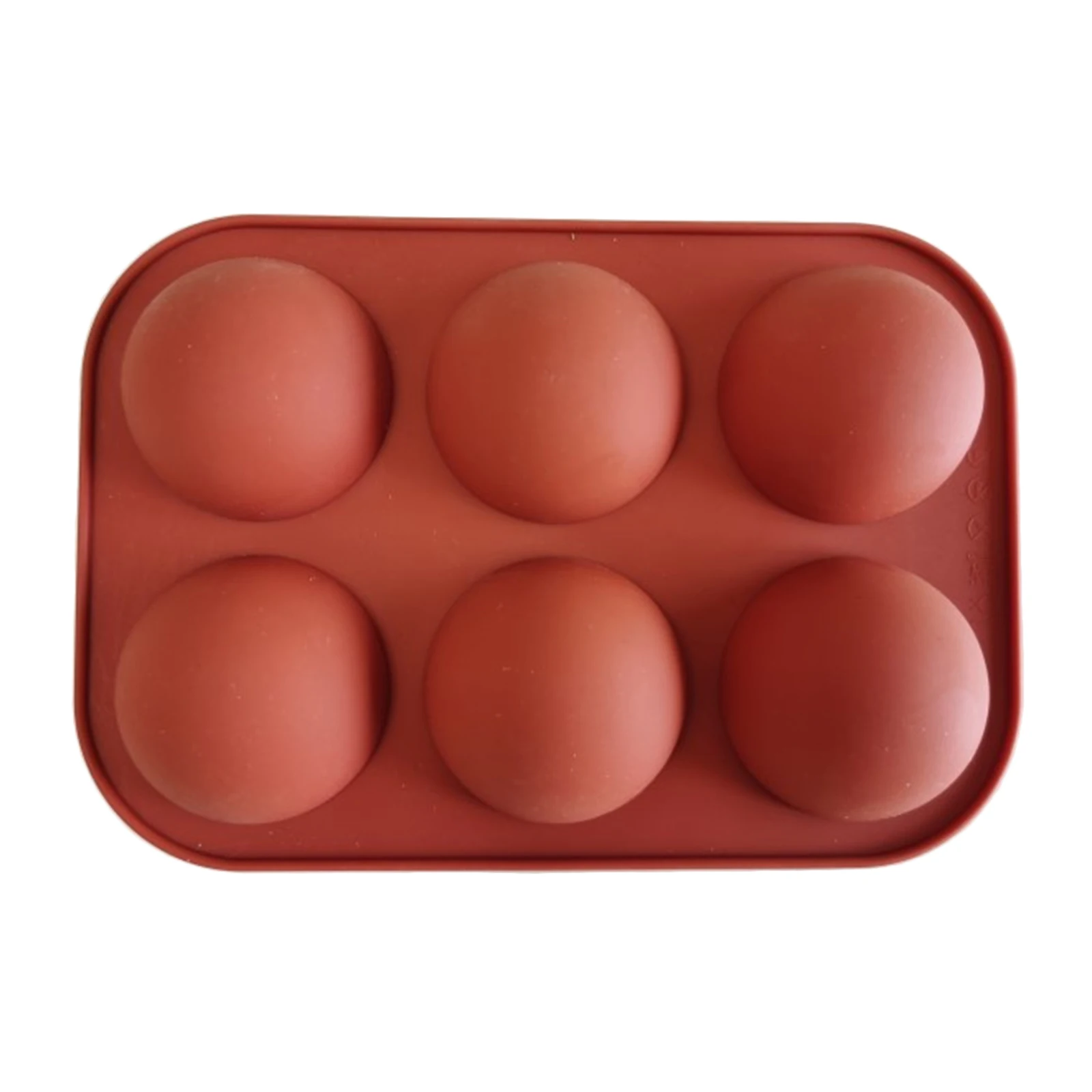 

Silicone Mould for Chocolate Cookie Semi Sphere Mousse Desert Biscuit Bread Baking DIY (6 2" Cavity)