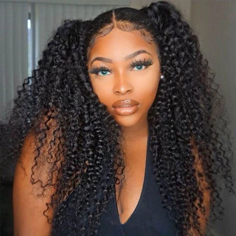 

360 Lace Frontal Wig With Baby Hair 250 Density Mongolian Kinky Curly Bob 13x4 Lace Front Human Hair Wigs 13x6 Lace Dolago Wig