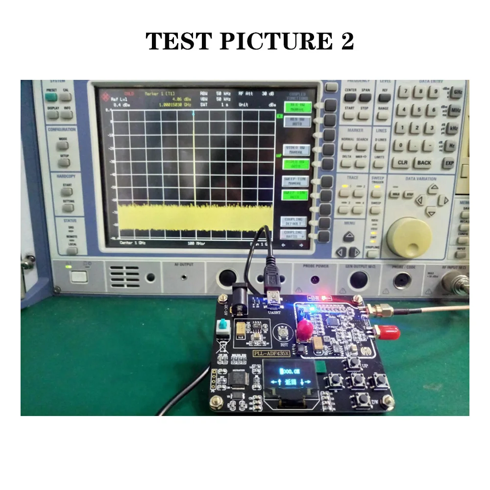 Maxgeek 35MHz 4400MHz RF генератор сигналов ADF4351 модуль развертки частоты PLL с oled