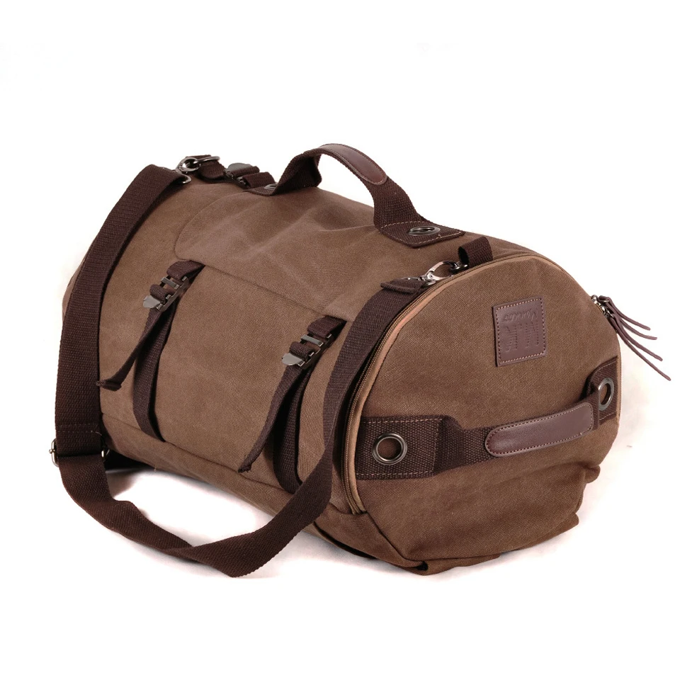 

Men Women Canvas Sports Bag Durable Travel Handbag Multifunction Backpack Yoga Training Gym Bag Fitness Bags Outdoor Sport Bags