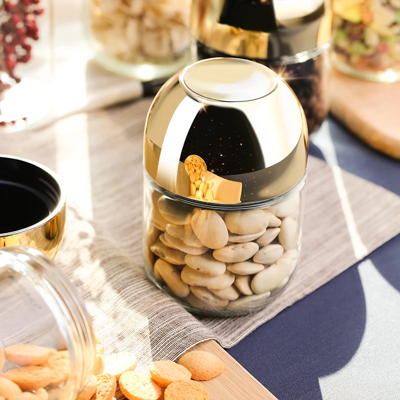 AMINNO Стеклянная банка для хранения конфет Маленькая 450мл Бутылка продуктов