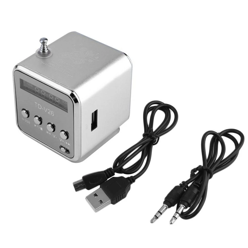 Фото Мини цифровой портативный радио Fm мини Интернет динамик USB SD карта плеер для Мини цифровой портативный радио Fm мини Интернет динамик USB SD карта плеер для