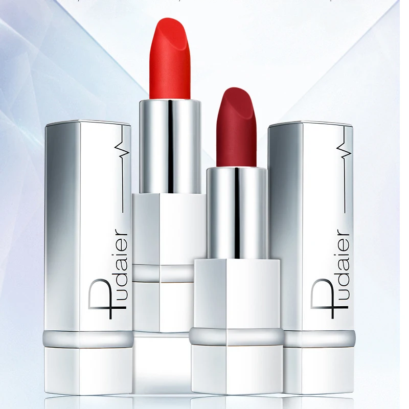 Профессиональный макияж губ водостойкая Мерцающая губная помада долговечный