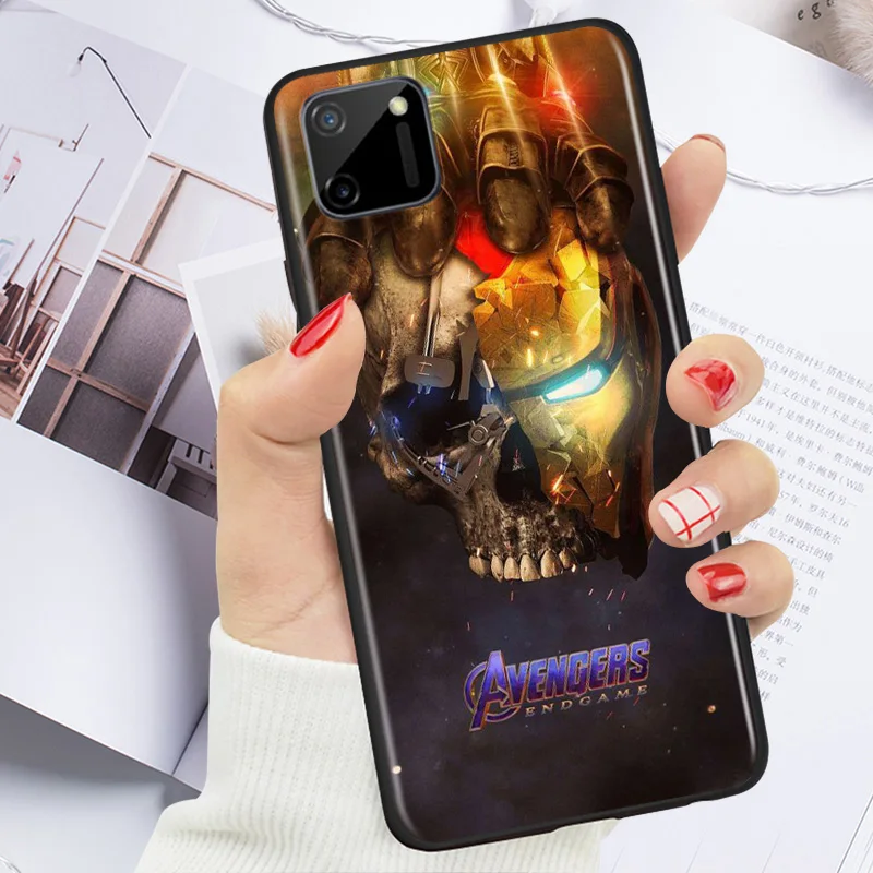 

Marvel Avengers Infinity Gauntlet Logo For OPPO Realme 7i 7 6 6S 6i 5 5S 5i 3i Narzo 10 20 Pro Global TPU Silicone Phone Case