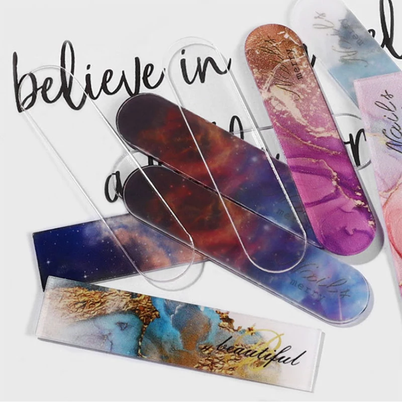 

10 PCS Nail Display Strip False Nail Display Stand Transparent Nail Art Tool Nail Art Display Showing Tools