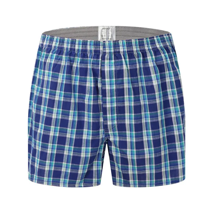 Plus Siz 9XL 6XL XXXXXL Mens Underwear Boxers Shorts Casual Cotton Sleep Underpants Plaid Loose Homewear Striped Arrow Panties