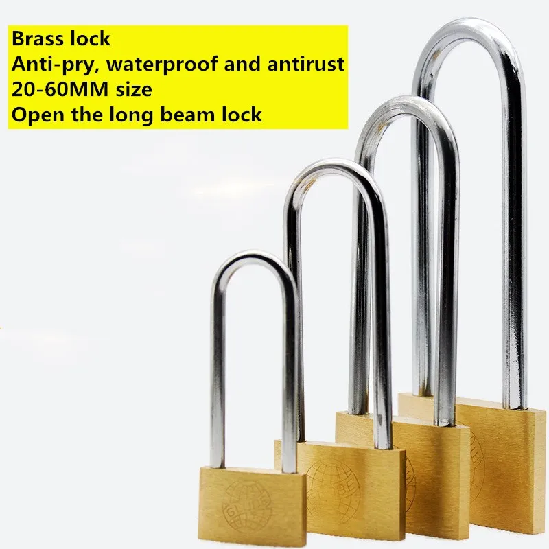

1 Pcs Same key Copper Padlock Wolf Head Brass Lock Small Locks Door Locks 20mm 25mm 30mm 40mm Not Rust Lock Core Include 3keys