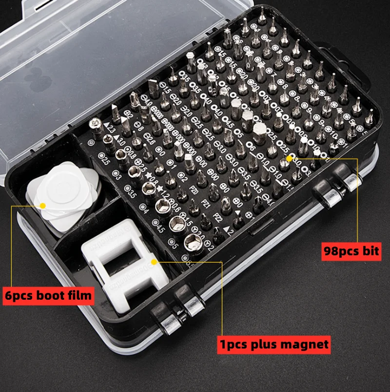 115pcs screwdriver screwdriver set mobile phone repair multifunctional hand tool precision instrument electronic diy kit bit free global shipping