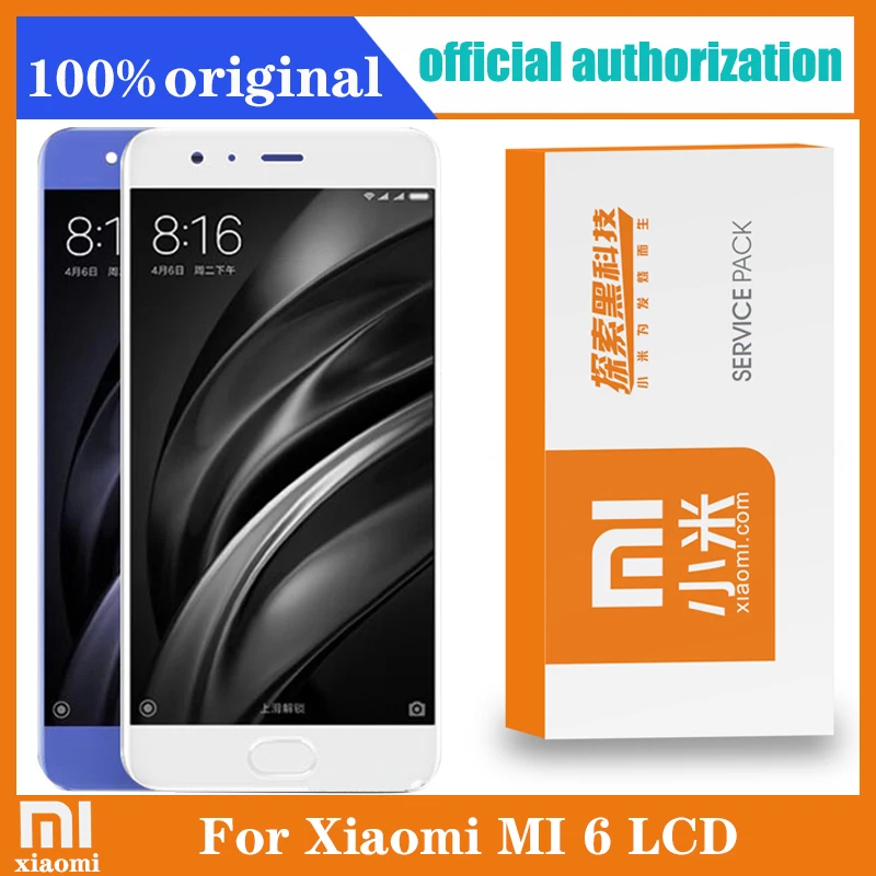 ЖК экран с рамкой и сенсорным экраном 5 15 дюймов для Xiaomi MI 6 дигитайзер сменные