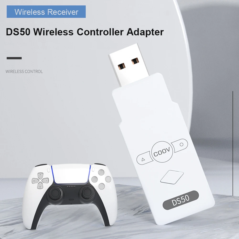 

DS50 конвертер геймпада ресивер Bluetooth-совместимый беспроводной адаптер для PS5 PS4 PS3 Xbox NS Pro контроллера многопользовательских игр