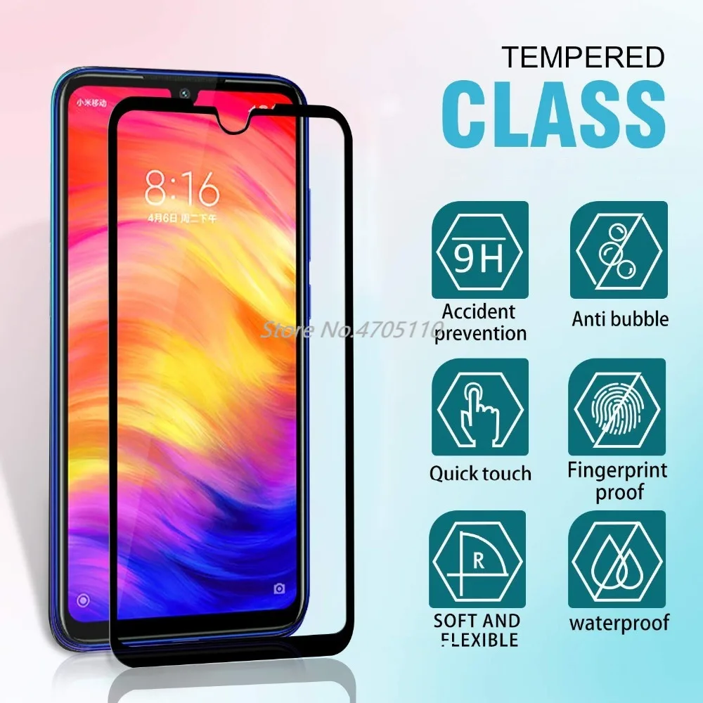9H 2.5D полностью покрывающее клеем закаленное стекло для Xiaomi Redmi 6 7 6A Pro Защитная