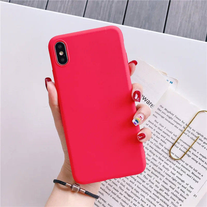 Чехол конфетного цвета для Xiaomi mi A3 A2 mi 8 Lite Red mi Примечание 7 5 плюс 7A 6A силиконовый чехол для Xiaomi mi 9 se cc9e 9t k20 Pro Чехол